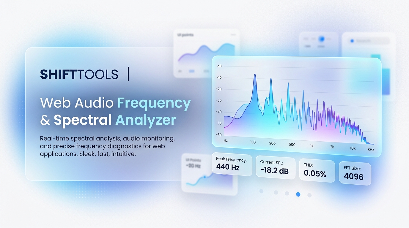 Web Audio Frequency & Spectral Analyzer OpenGraph Banner