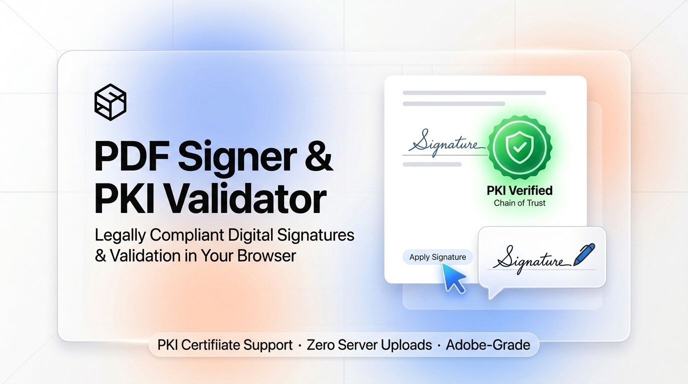 In-Browser PDF Electronic Signature and Vector Rendering Architecture