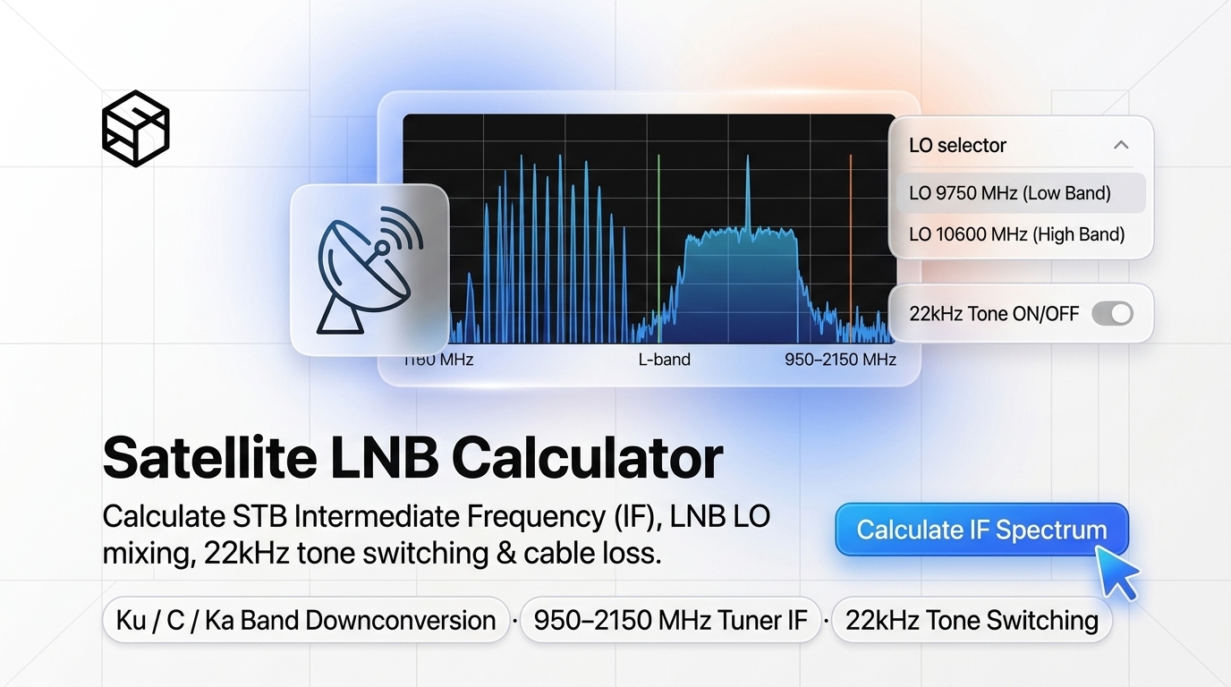 Satellite LNB Downconversion and Superheterodyne Mixing Pipeline