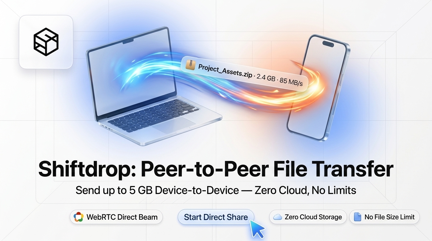 Shiftdrop Peer to Peer File Transfer Architecture